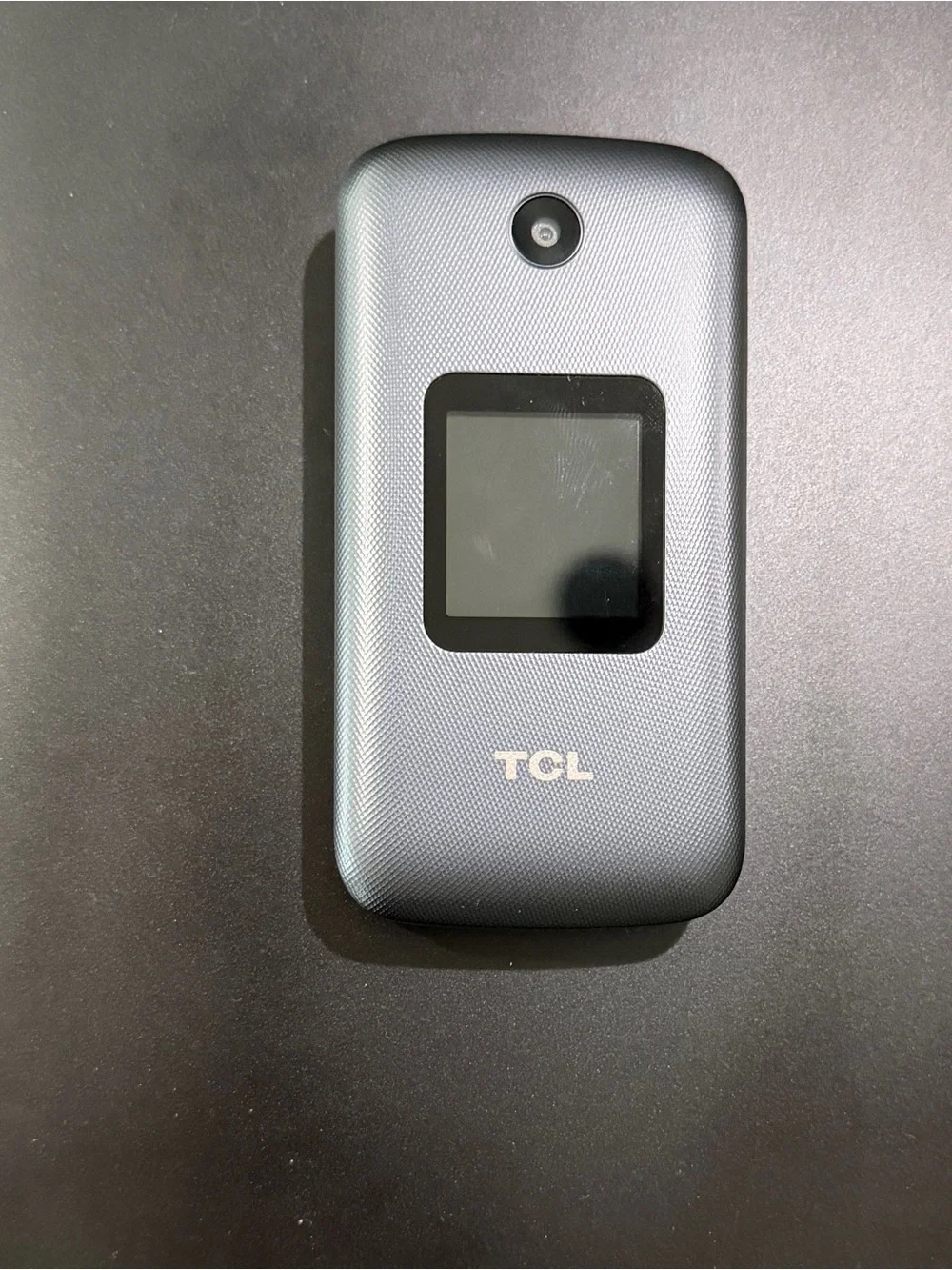 TCL Flip Phone in Charcoal Gray with External Display